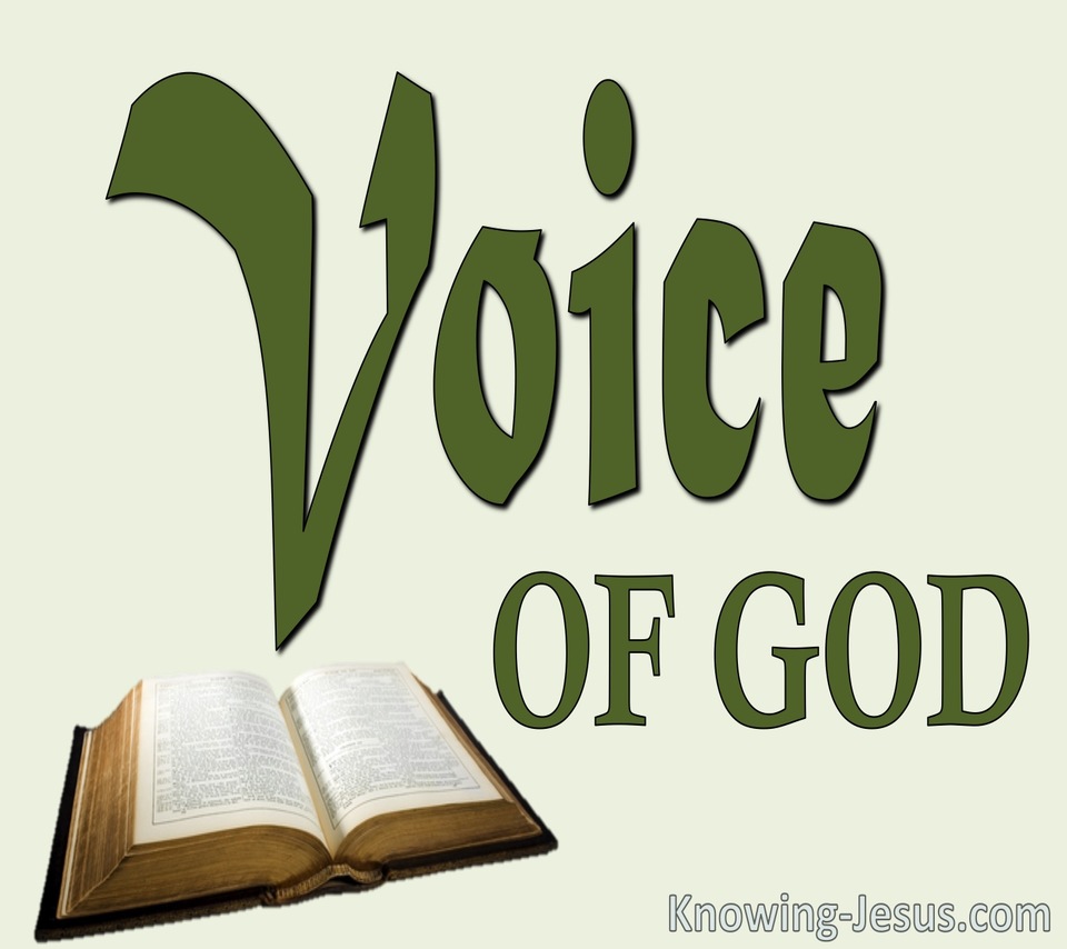 Hebrews 1:1 The Voice of God (devotional)07:20 (green)